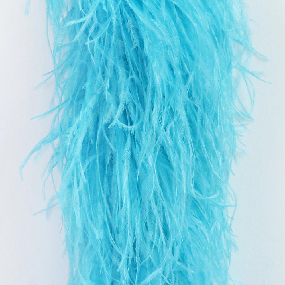 DIY 2 6 10 20 30ply Ostrich Feather Boa for Party/Costume/Shawl/Craft 50CM Ostrich Feathers Trim Costume Feather Top Dress Skirt