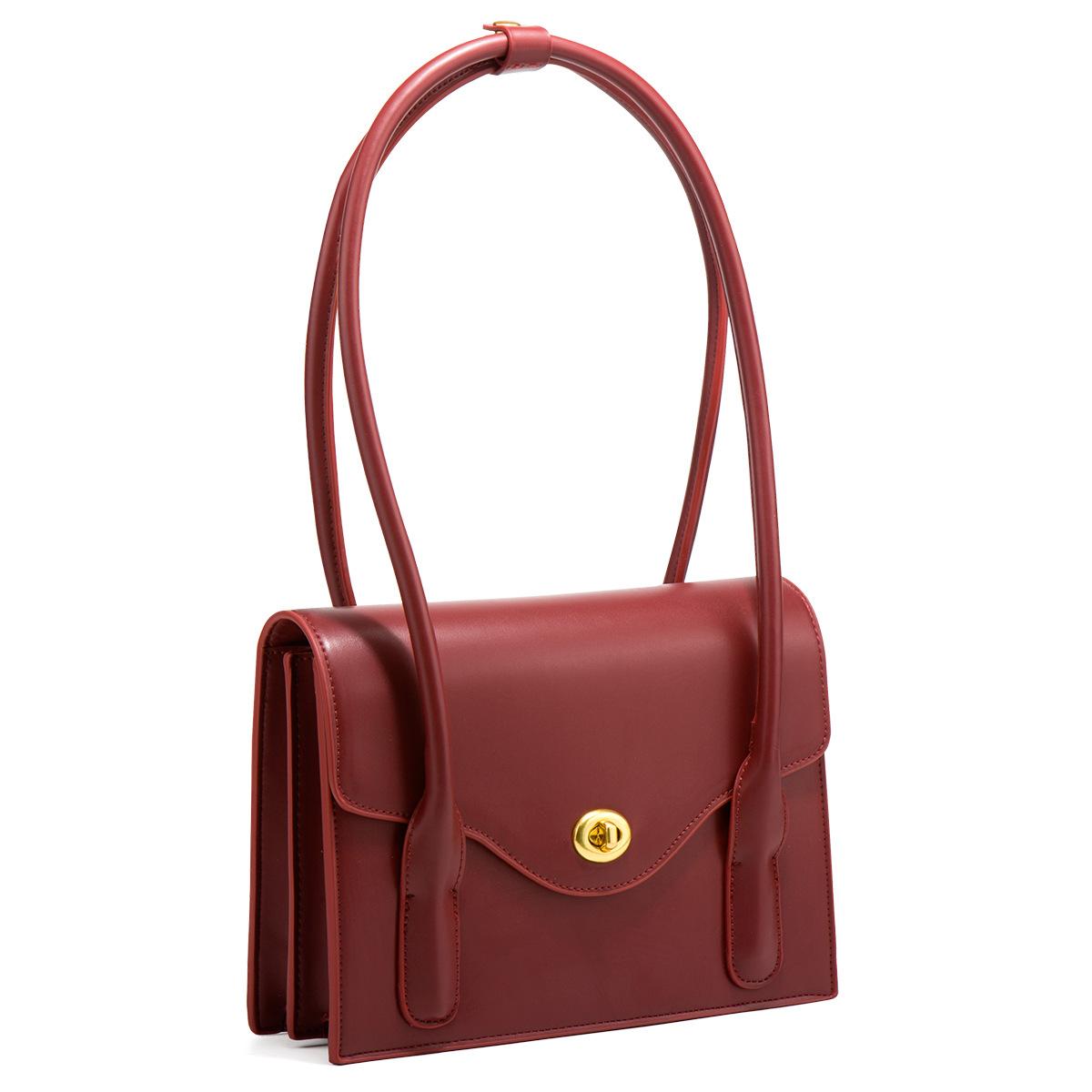 Women S Tote Bag Niche Design High-End Wedding Bag Large Capacity Armpit Bag Red Women S Bag
