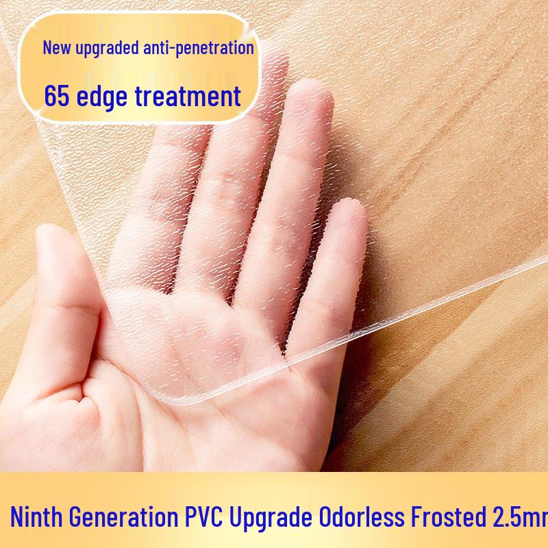 Transparent PVC Table Mat: Oil-Proof, Waterproof, and Dirt-Resistant Dining Table Protector