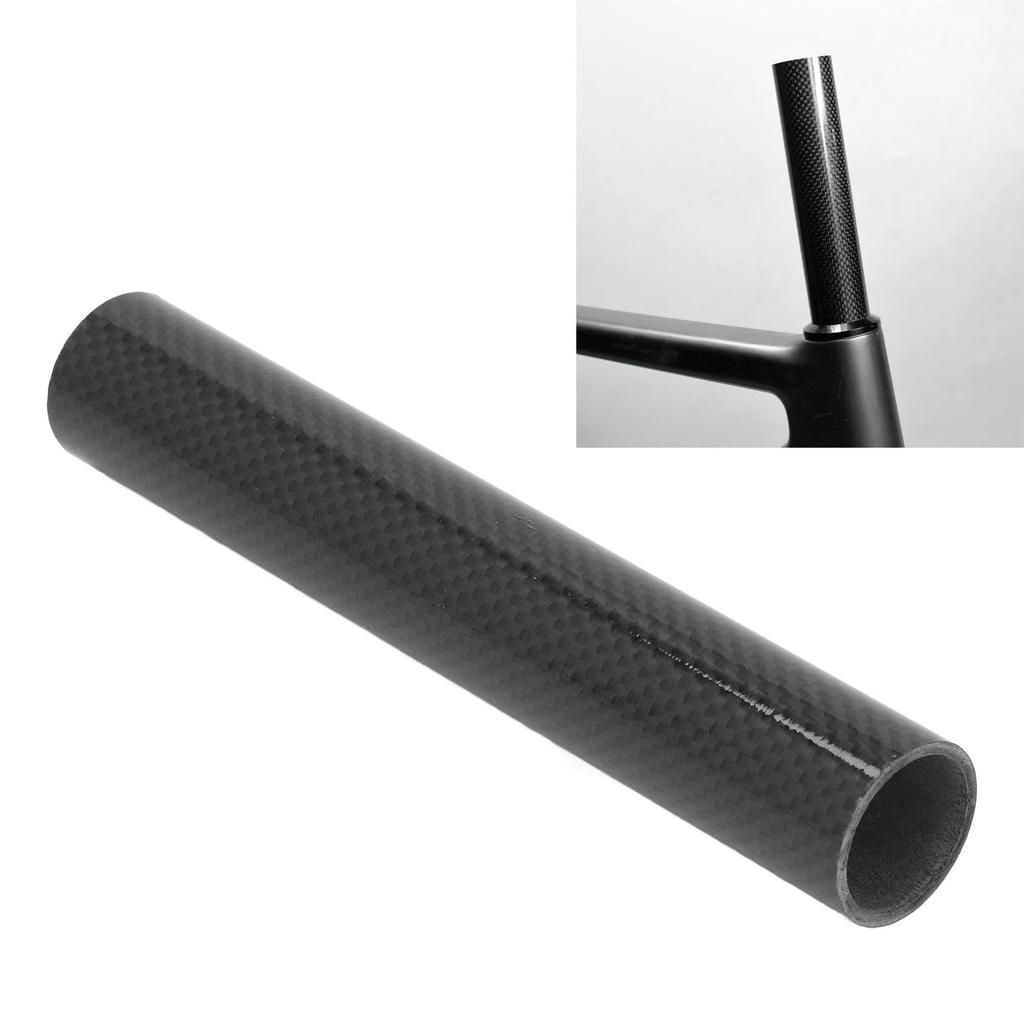 28.6mm 3K Bike Headset Spacer Glossy Carbon Fiber Mountain Bike Front Fork Stem Spacers 20cm