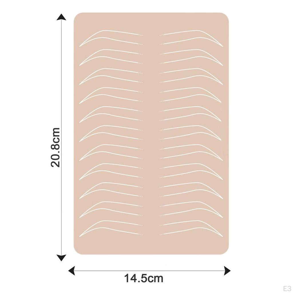 Eyebrow Practice Supplies Lip Permanent Sheet for Beautician Beginner