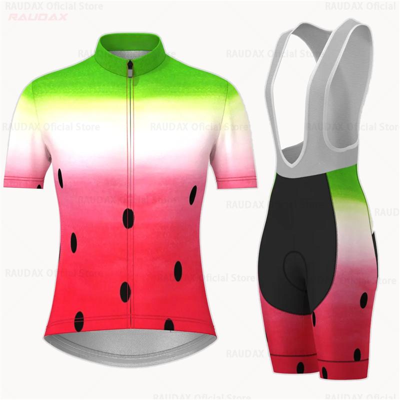 Watermelon Pink Women's Cycling Kit Summer Short Sleeve   Anti-UV Woman Jersey Maillot Ciclismo Mujer 2026 Summer Breathable Cycling Suit Set