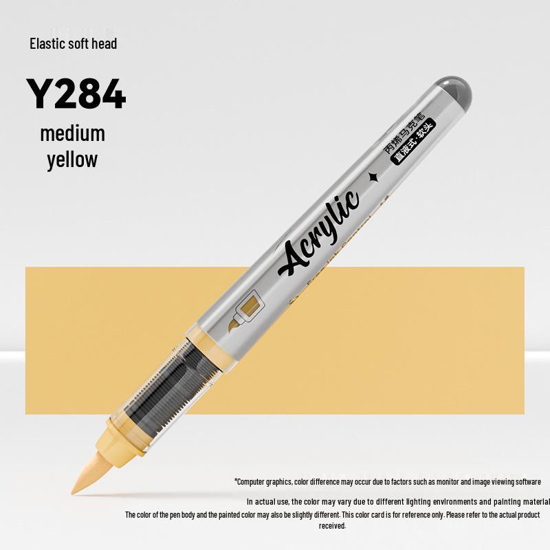 Jinzhi Liquid Acrylic Marker Pen - Soft Tip, Opaque, Large Capacity, Stackable Colors