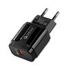 QC3.0 Dual-Spec 9V/2A & 5V/3A Fast Charging Mobile Charger - Euro/US Standard