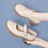 British Style Loafers Retro Uniform Single Shoes Fashion Mid Heel.cm Spring New Small Leather Shoes Black Women's Shoes