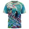 Cartoon Sports Short Sleeve Anime Casual Summer Men's T-shirt 3D Digital Printing Japanese Anime Quick Dry Mesh