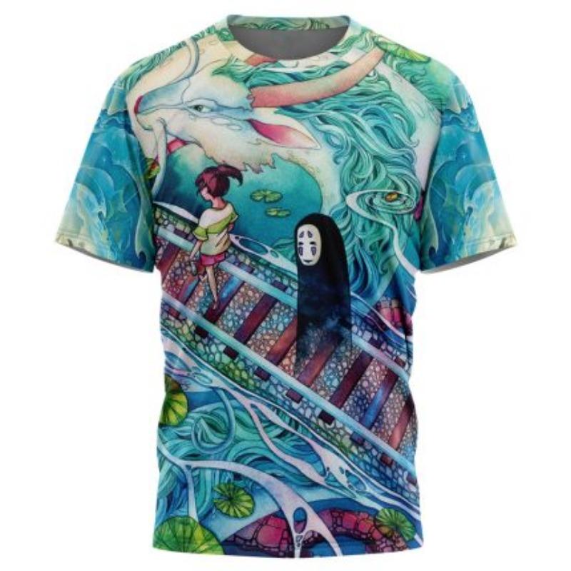 Cartoon Sports Short Sleeve Anime Casual Summer Men's T-shirt 3D Digital Printing Japanese Anime Quick Dry Mesh