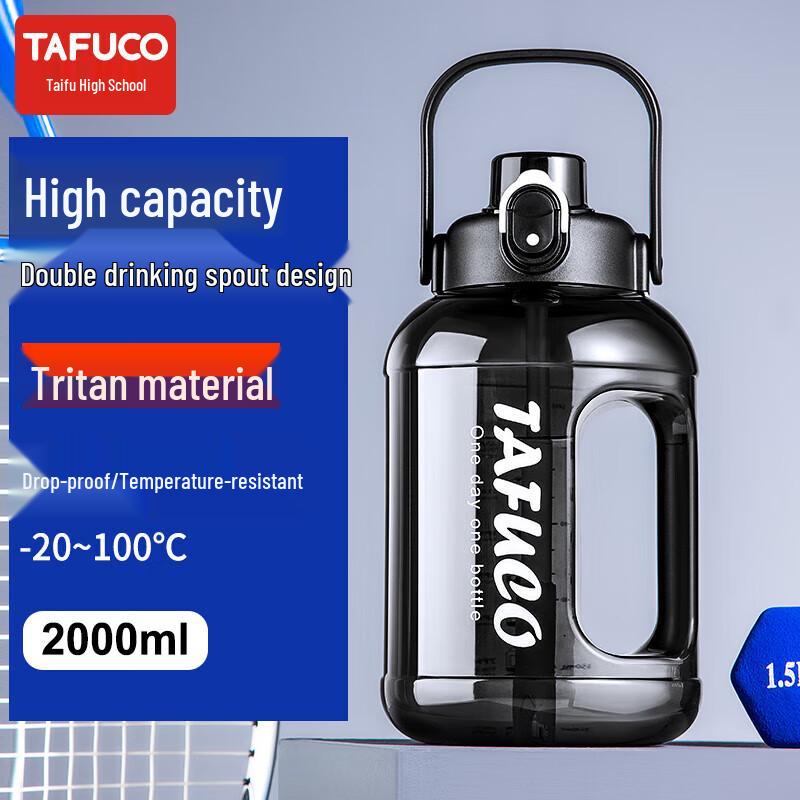TAFUCO Dual-Drink Large Capacity Sports Water Bottle