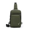 Lightweight Waterproof Nyl Crossbody Bag Men Multi-Zip Compartments Sling Chest Backpack For Daily Commute Work Travel Hiking