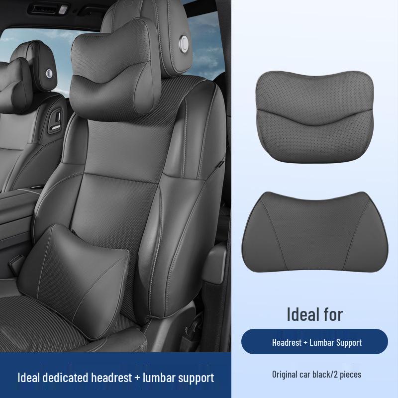 Neck Support Pillow for Ideal Headrest L6L7/L8/L9: MEGA Car Lumbar and Neck Protector