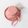 Summer Women'S Bow Foldable Bucket Hat, Panama Summer Wide Brimmed Sunscreen Hat, Beach Outdoor Fisherman Hat