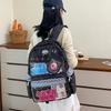Schoolbag Polka Dots Full of Stars Pain Bag Backpack Women 1011 New Primary School Students Junior High School Students Japanese Transparent Schoolbag