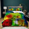 Personalized Dirty Rainbow Bed Three-piece Digital Printing Kit
