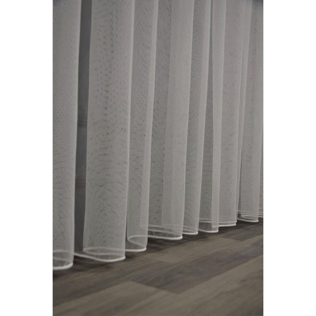 Greek Tulle Honeycomb Floor Ecru Color 1/3 Frequent Pile Tulle Curtain
