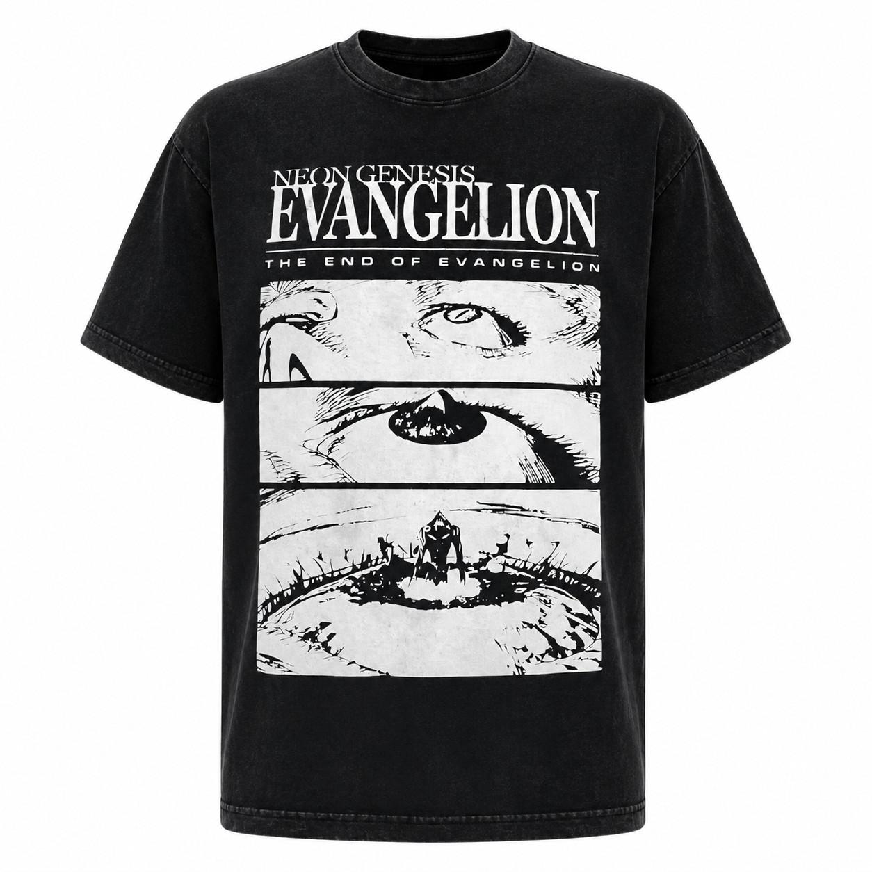 Neon Genesis Evangelion End Of Evangelion Anime Graphic T Shirt Mens Large L