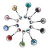 Neue Mode Sexy Damen Chirurgischer Stahl Kristall Bauchnabel Bauchnabelringe Bar Körperschmuck Piercing Schmuck