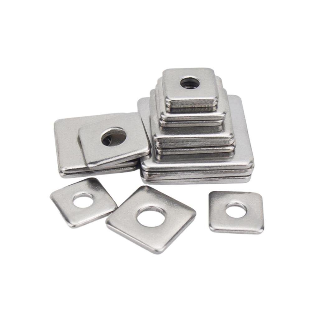 304 Stainless Steel Thickened Square Flat Washer for Curtain Wall (M4-M16)