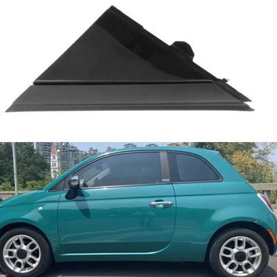 Gloss Black Left Right Door Mirror Flag Cover Molding for Fiat 500 2012 2013 2014 2015 2016 2017 2018 1SH17KX7AA 1SH16KX7AA