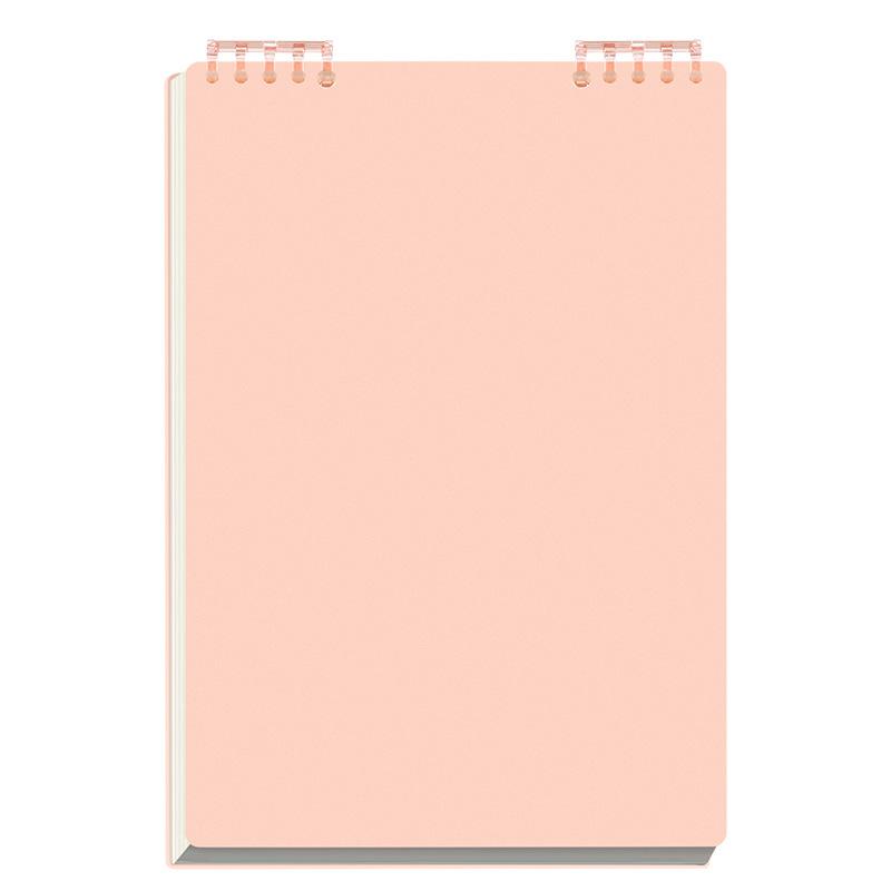 

Многоразовая спиральная тетрадь - Переплет с верхним перекидным листом, Отрывные страницы, Линованный журнал формата А5 для студентов розовый