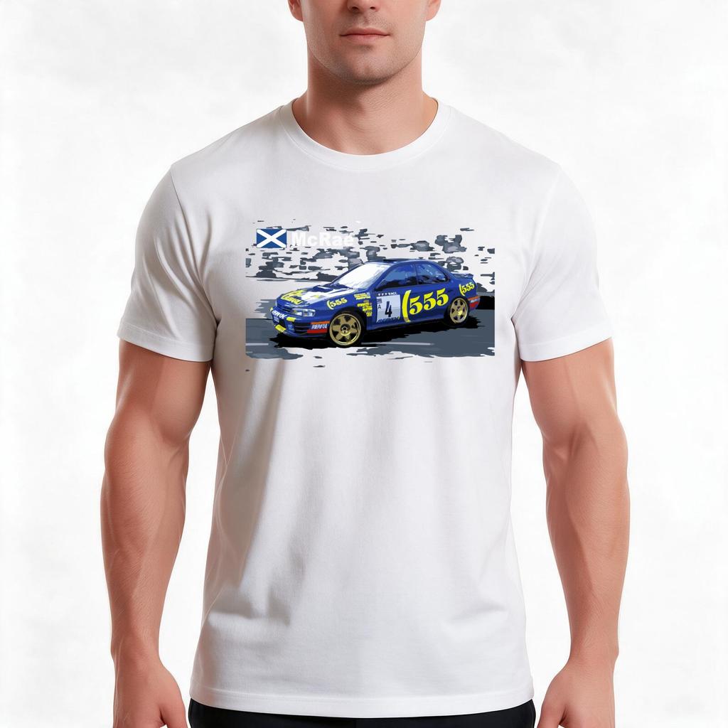 Wrc 555 Colin Mcrae Gc8 T-Shirt Sommer Lässig Baumwolle T-Shirt Übergroß Streetwear Oberteile Vintage Grafikdruck Unisex Unisex Unisex