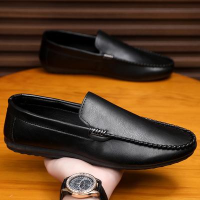 Echtes Leder Atmungsaktive Slipper Herren Fahrschuhe Luxusmarke Italienische Herren Loafer Herren Freizeitschuhe Mokassins Chaussure Homme