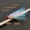 Crazy Charlie Bait Rig 3-Hook Fly Sabiki Rig Pre-tied Crazy Charlie Streamers for Trout Panfish Mackerel Feathers 65cm 10# 12#