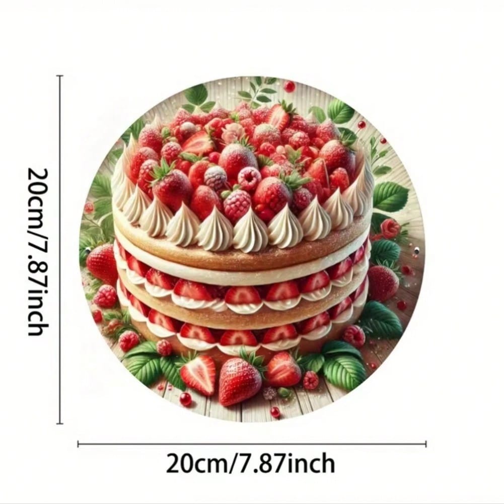 Retro Cake Metal Wall Art Kitchen Decor Iron Sign Halloween Home Decor 20x20