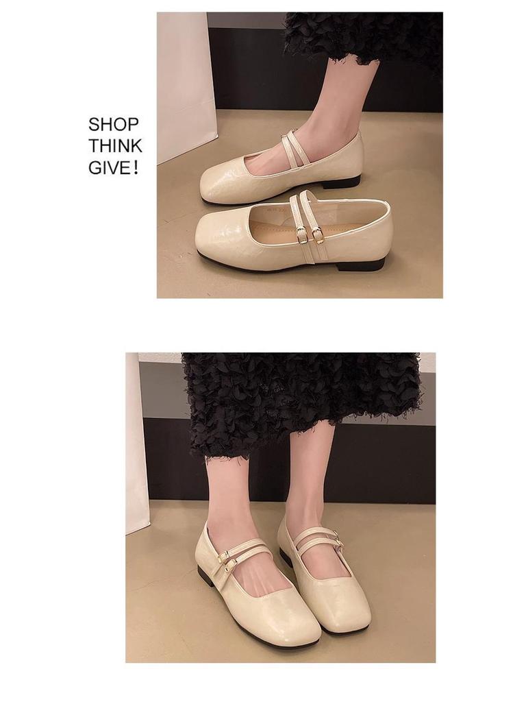 Dámské baleríny Mary Jane 2025: Pohodlné kožené boty s měkkou podrážkou na jaro a podzim