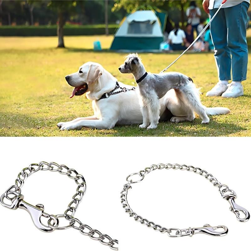 Double Head Pet Traction Rope Traction Belt Dog Traction Double Buckle Chain For Two Dog Leash Running Walking
