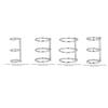10Pcs 3 Ring Metal Loose Leaf Binders Stainless Steel Book Rings Po Album Binding Spines For Notebook Travel Diary