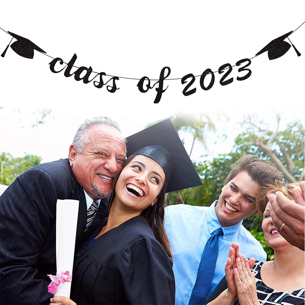 4pcs Graduation Banner, We Are So Proud Of You Graduation Banner Bunting Set