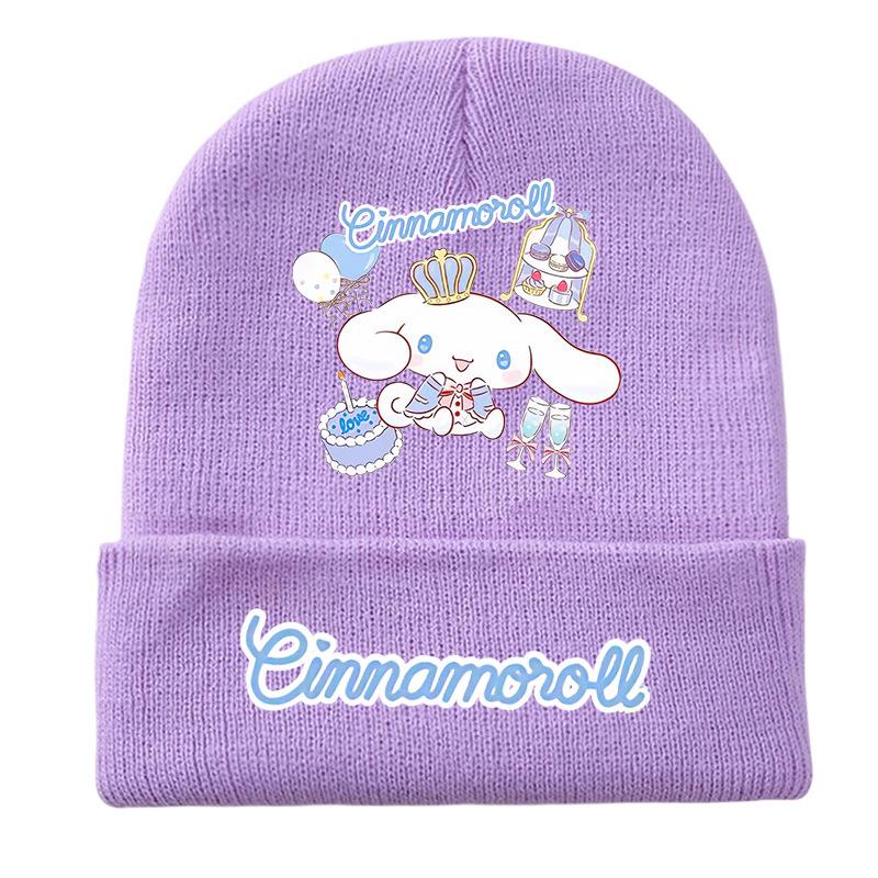 Kuromi Series Unisex Warm Knit Hat for Teens