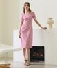 PAUL&ALICE Heart Neck Dress / Pink