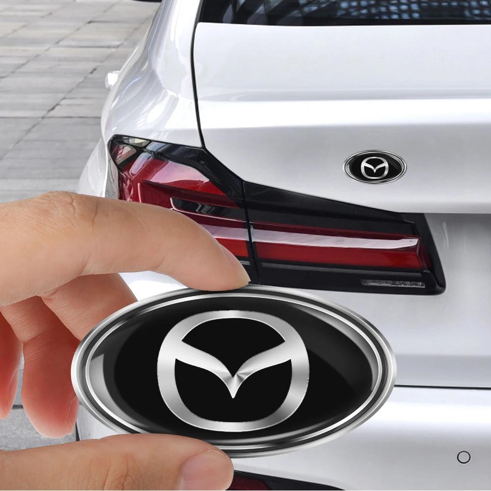 2025 Hot 3D ABS Aluminum Car Sticker Body Trunk Decoration Sticker Accessories For Mazda 2 3 7 Axela CX-5 CX-3 CX-7 MPS MS Atenz