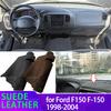 Suede Leather Dashmat Dash Mat Cover Dashboard Pad Sunshade Carpet Accessories for Ford F150 F-150 1998 1999 2000 2001-2004
