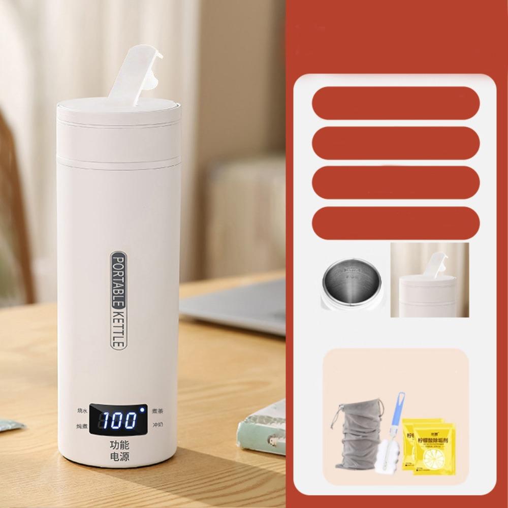 316 Edelstahl Reise-Wasserkocher Tragbare Smart-Wasserflasche für Büro, Wohnheim oder Reise