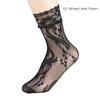 Women Retro Gothic Summer Lace Top Floral Fishnet Ankle Socks Lady Black Nylon Short Lace Stockings 23 Models Shoe Size 5-10