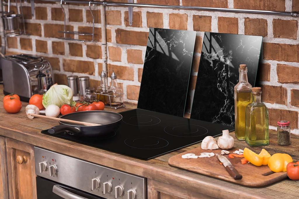 PIANO PROTETTIVO IN VETRO PER CUCINA 65x52 MARMO