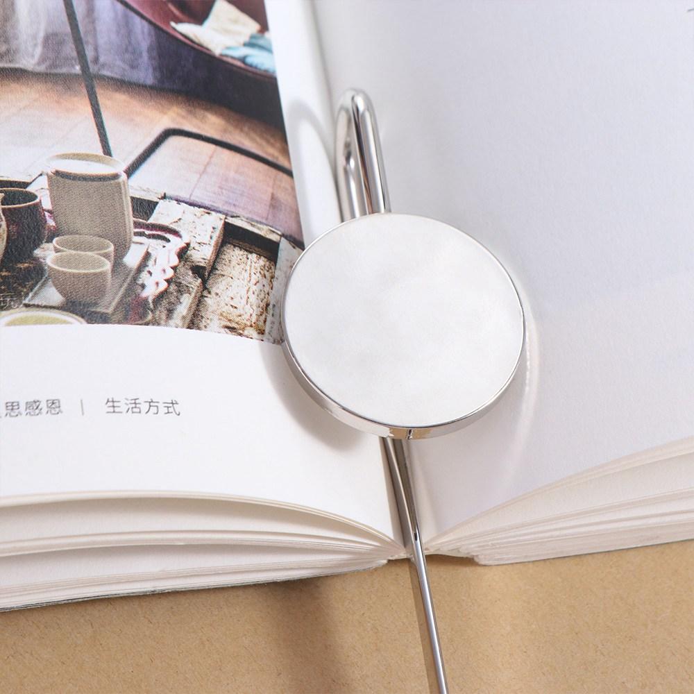 Creative Swan Neck Bookmark Reading Supplies Book Page Holder Round Metal Book Cilp  Students