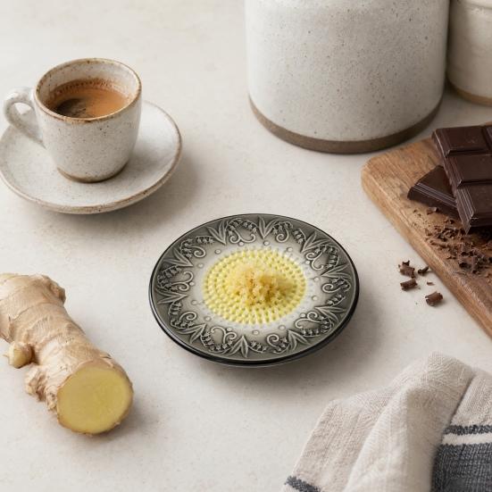 Ceramiczna Płytka do Tarcia Czosnku, Wytłaczany Ręczny Młynek do Imbiru i Serów, Wielofunkcyjne Naczynie Kuchenne do Siekania Cebuli, Cytryny, Warzyw, Owoców
