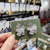 Irregularity Metal Flower Ear Stud for Women Fashion Party Jewelry Gift Accessories