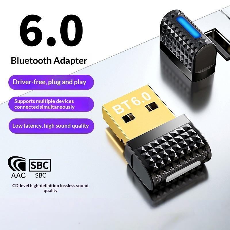 USB Bluetooth 5.4 Adapter 2-in-1 Audio Transmitter Receiver HD Sound Wireless Dongle for Car TV PC Gaming Headphones