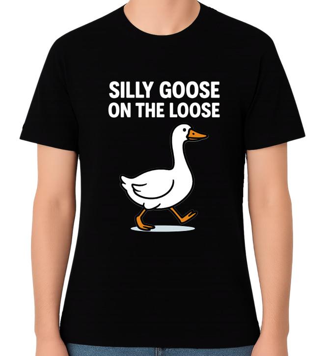 

Silly Goose On The Loose Funny Graphic Unisex T-Shirt Cute Humour Tee 5XL різнокольоровий