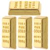 10 Pcs Mini Gold Bars Model Simulated House Accessories Decorative Figurines Miniature Layout Props Home Decor