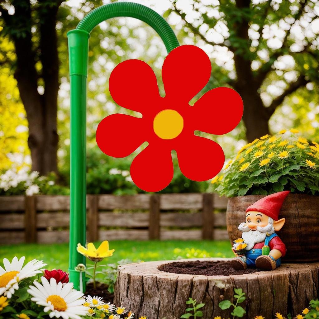 Dancing Daisy Lawn Sprinkler Funny Garden Sprinkler 360 Degree Rotating Yard Irrigation System For Watering Playing Farm