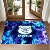 Everton Football Design Crystal Velvet Rug Soft Decorative Mat for Bedroom Entrance