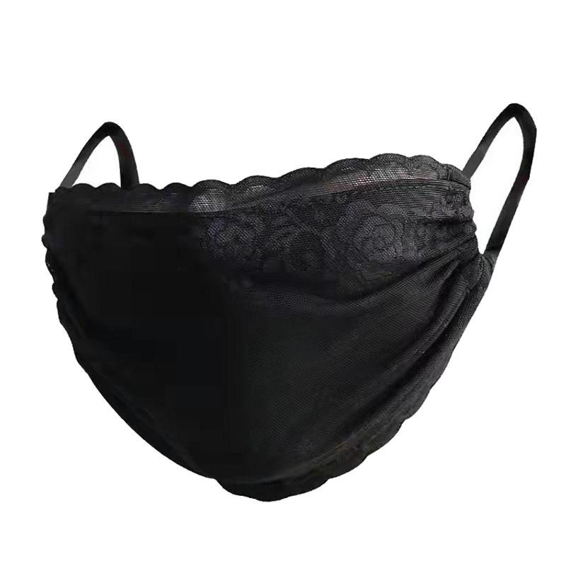 Maschera di pizzo con protezione solare a fiori di colore solido, sottile, appesa all'orecchio, protezione UV, protezione UV, parasole, protezione solare, protezione per il viso