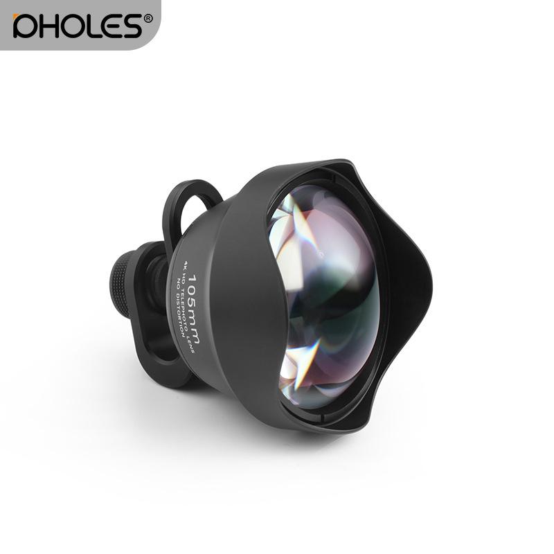 Mobile Phone Universal External Lens 105MM Portrait Telephoto SLR Professional Photography Large Aperture Close-up Lens Made чёрный