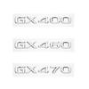 3D Trunk Emblem Badge Sticker for Lexus GX400 GX460 GX470 Letters Rear Logo ABS Chrome Silver/Glossy Black