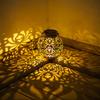 Waterproof Wrought Iron Solar Garden Fence Lights: Decorative Landscape Projection Illumination